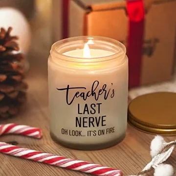 Relaxing Teacher’s Last Nerve Candle Gift for Educators