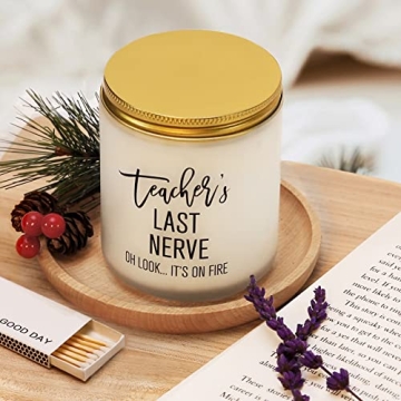 Relaxing Teacher’s Last Nerve Candle Gift for Educators