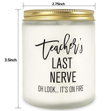 Relaxing Teacher’s Last Nerve Candle Gift for Educators