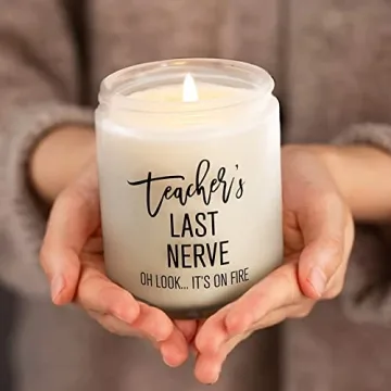 Relaxing Teacher’s Last Nerve Candle Gift for Educators
