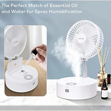 INNO Portable Fan with Aromatherapy & Night Light
