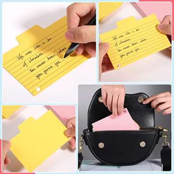 400 Pcs Colored Index Cards for Learning and Organizing
