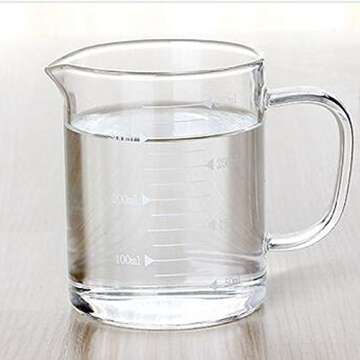 Borosilicate Glass Measuring Cup with Spout 350ml Clear