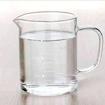 Borosilicate Glass Measuring Cup with Spout 350ml Clear