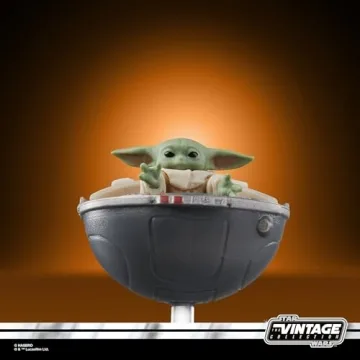 Grogu Action Figure - Vintage Star Wars Collectible 3.75-Inch