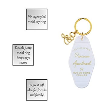 Vintage Motel Key Tag Key Ring - Santa Barbara Design