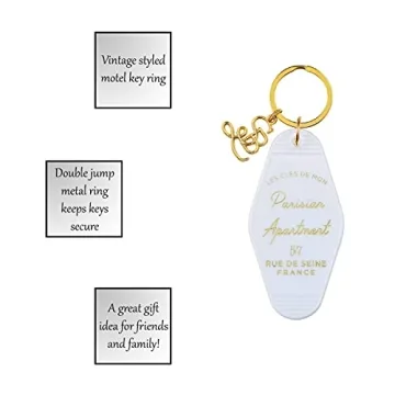 Vintage Motel Key Tag Key Ring - Santa Barbara Design