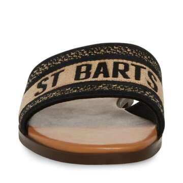 Steve Madden Women's Knox Sandal, Black Multi, 7