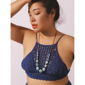 Unique MINACHI Boho Ceramic Beads Necklace for Women