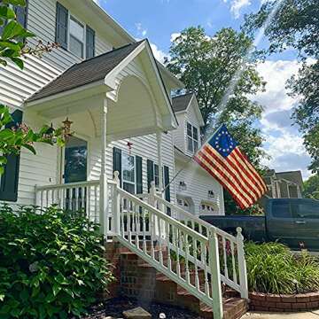 FRF Tea Stained 13 Stars American flag Besty Ross Flags 3x5 Vintage USA 1776 Banner Outdoor Decorati...