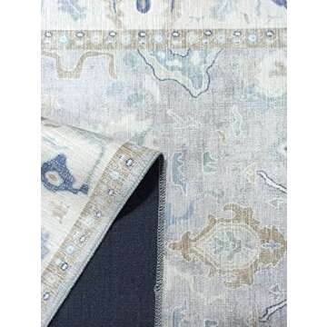 Modern Oushak Vintage Runner Rug - Soft Pastel Elegance
