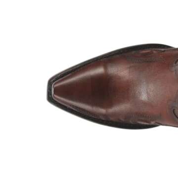 Dan Post Womens Seductress Embroidered Snip Toe Zippered Dress Boots Over the Knee High Heel 3" & Up - Brown - Size 8 M