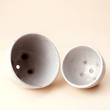 LA JOLIE MUSE Footed Flower Pots for Indoor Decor