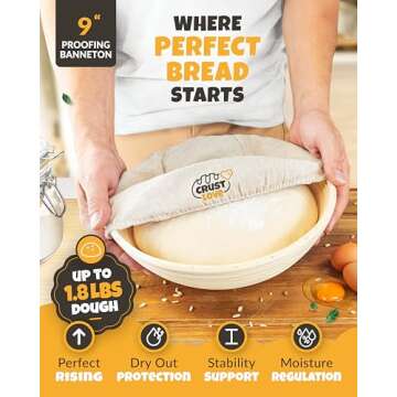 CRUSTLOVE Dutch Oven for Artisan Bread Baking - Complete Kit