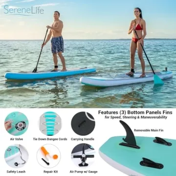 Ultimate SereneLife Inflatable Stand Up Paddle Board