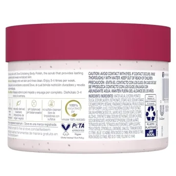 Dove Crushed Cherries Exfoliating Body Polish for Soft Skin
