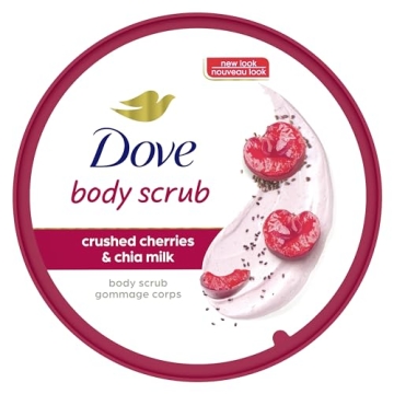 Dove Crushed Cherries Exfoliating Body Polish for Soft Skin