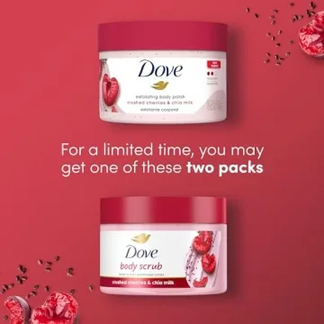 Dove Crushed Cherries Exfoliating Body Polish for Soft Skin