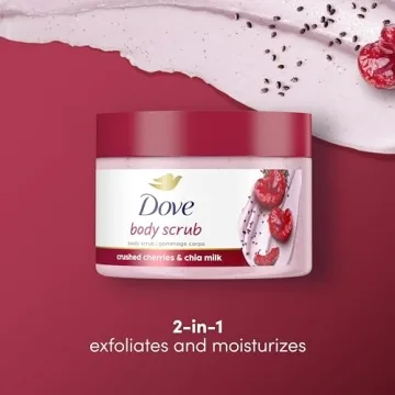 Dove Crushed Cherries Exfoliating Body Polish for Soft Skin