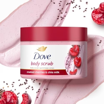 Dove Crushed Cherries Exfoliating Body Polish for Soft Skin