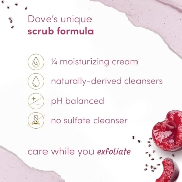 Dove Crushed Cherries Exfoliating Body Polish for Soft Skin