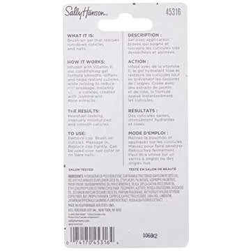 Sally Hansen Cuticle Rehab™, Moisturizing Treatment, Hydrates Nails and Cuticles, Reduces Breakage, Includes Jasmine, Rose and Vitamin E