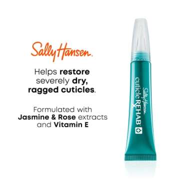 Sally Hansen Cuticle Rehab™, Moisturizing Treatment, Hydrates Nails and Cuticles, Reduces Breakage, Includes Jasmine, Rose and Vitamin E