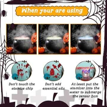 Halloween LED Mist Maker for Spooky Ambience
