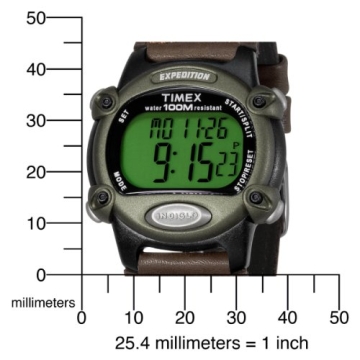 Timex Expedition T48042 Men's Digital Watch - Brown Strap