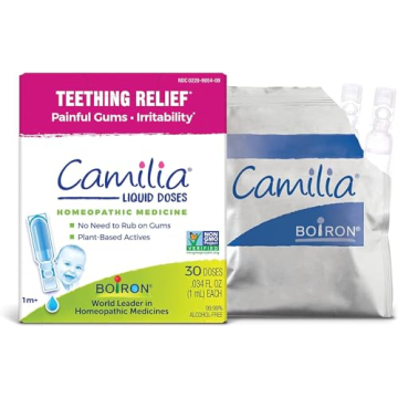 Boiron Camilia Teething Drops - Fast Relief for Teething Pain in Babies - 30 Count
