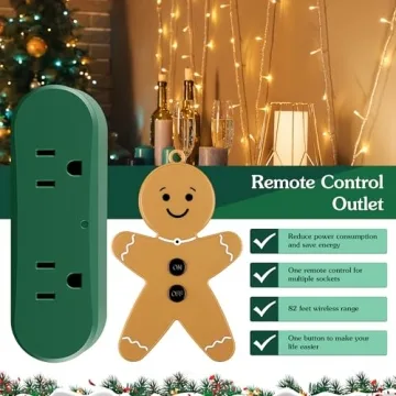 Enhon Wireless Remote Switch for Christmas Lights