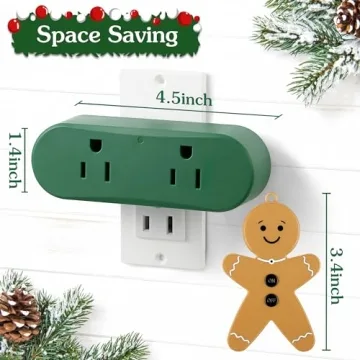 Enhon Wireless Remote Switch for Christmas Lights