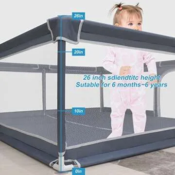 Spacious Baby Playpen with Safety Features for Toddlers