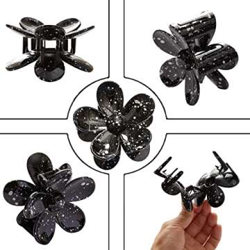 Chic Flower Hair Claw Clips for Effortless Style