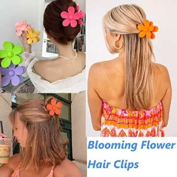 Chic Flower Hair Claw Clips for Effortless Style