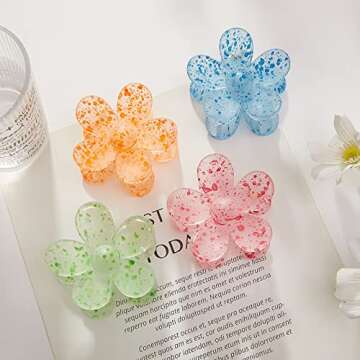 Chic Flower Hair Claw Clips for Effortless Style