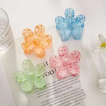Chic Flower Hair Claw Clips for Effortless Style