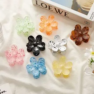 Chic Flower Hair Claw Clips for Effortless Style