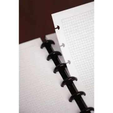 TUL Custom Note-Taking System Discbound Refill Pages, 5.5" x 8.5", Junior Size, Graph Ruled, 100 Pag...
