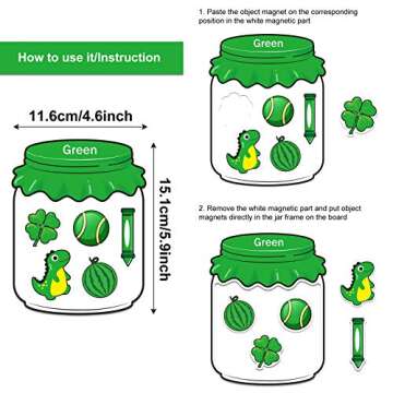 Color Recognition Magnetic Toy Set for Kids - 10 Pieces