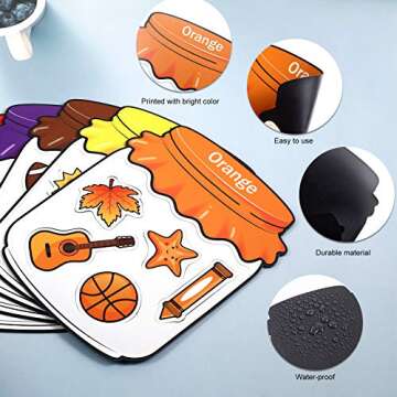 Color Recognition Magnetic Toy Set for Kids - 10 Pieces