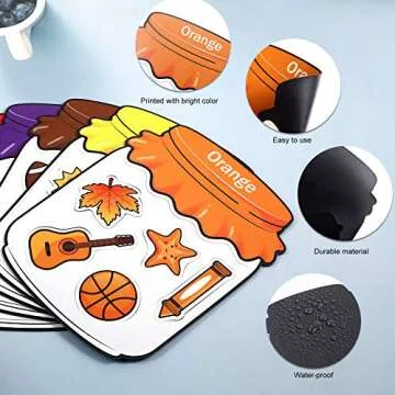 Color Recognition Magnetic Toy Set for Kids - 10 Pieces