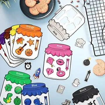 Color Recognition Magnetic Toy Set for Kids - 10 Pieces