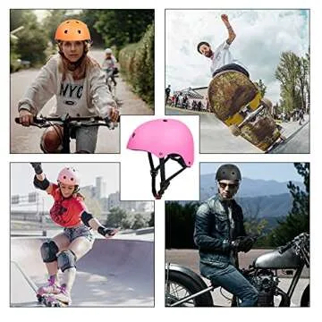 67i Bike Helmet Skateboard Helmet Adult Bike Helmet Skate Helmet Bicycle Helmet Men Women Scooter He...
