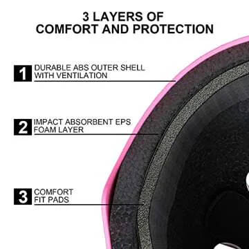 67i Bike Helmet Skateboard Helmet Adult Bike Helmet Skate Helmet Bicycle Helmet Men Women Scooter Helmet for Multi-Sports Bicycle Scooter Inline Roller Skate Rollerblading Cycling (Pink)