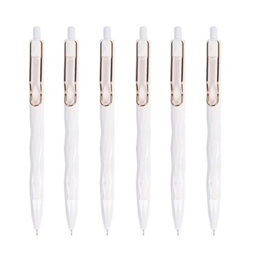 DUNBONG Retractable 0.5mm Gel Pens - Box of 6 Stylish Pens