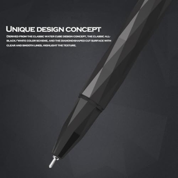 DUNBONG Retractable 0.5mm Gel Pens - Box of 6 Stylish Pens