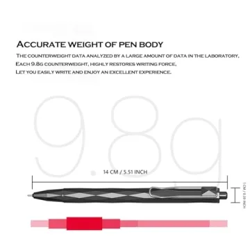 DUNBONG Retractable 0.5mm Gel Pens - Box of 6 Stylish Pens