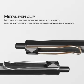 DUNBONG Retractable 0.5mm Gel Pens - Box of 6 Stylish Pens