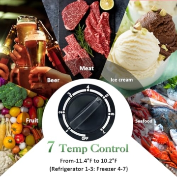 LifePlus 3.5 Cu Ft Super Quiet Chest Freezer